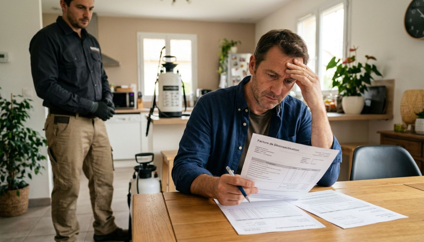 Tarifs cachés : ce que vous payez vraiment lors d'une désinsectisation